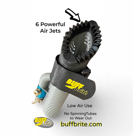 Buff brite's car detailer tool for air jets for pet hair removal