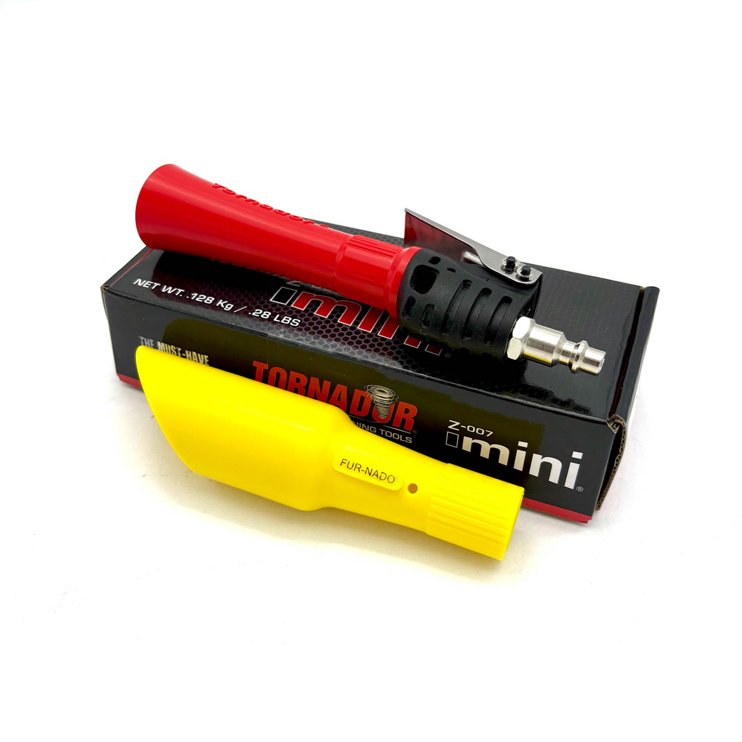 furnado mini pet hair vacuum attachment for car detailers from tornador air gun