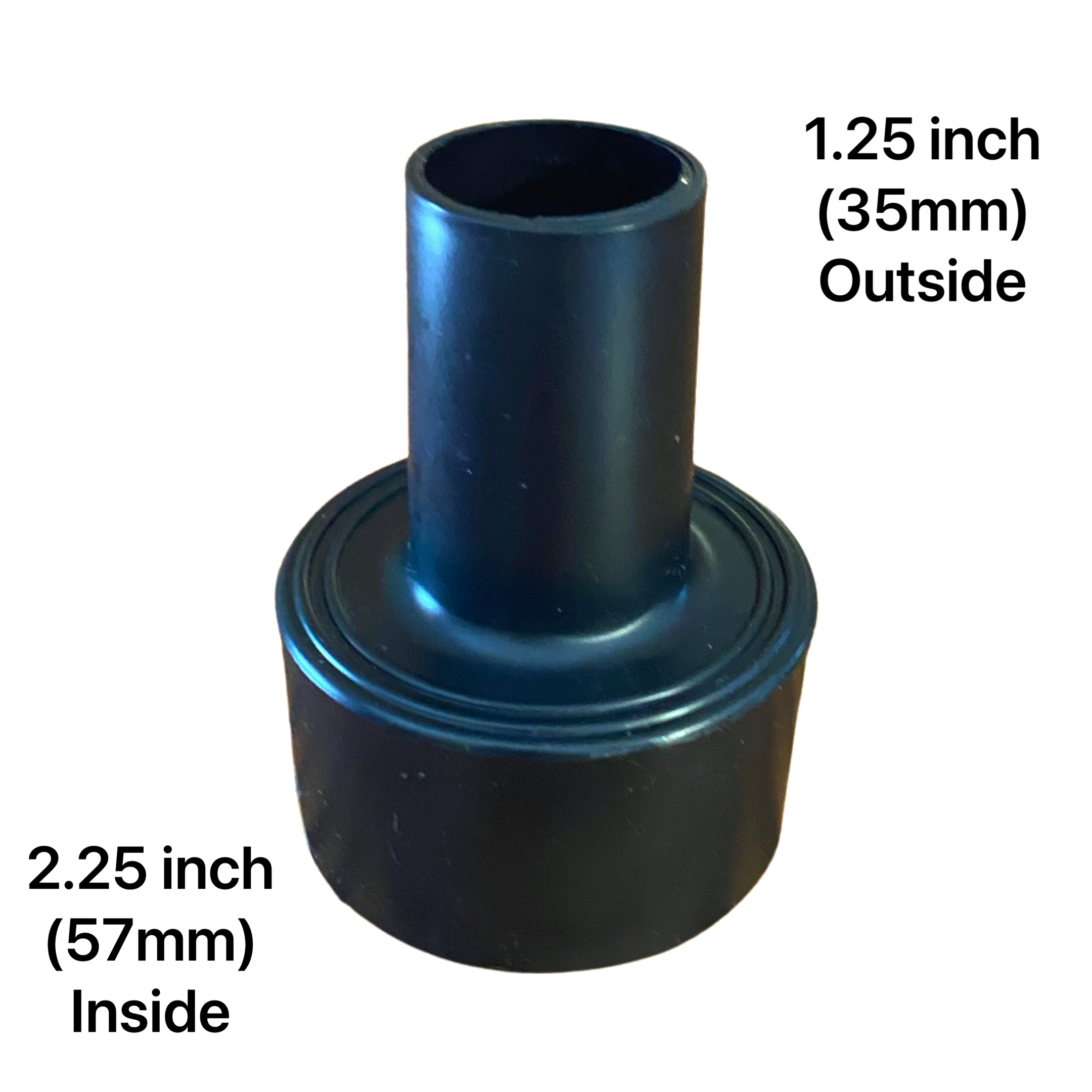 Dust Fitting Adapter for Shop VAC 1-1/4 in to 2-1/4 in Diameter Hose