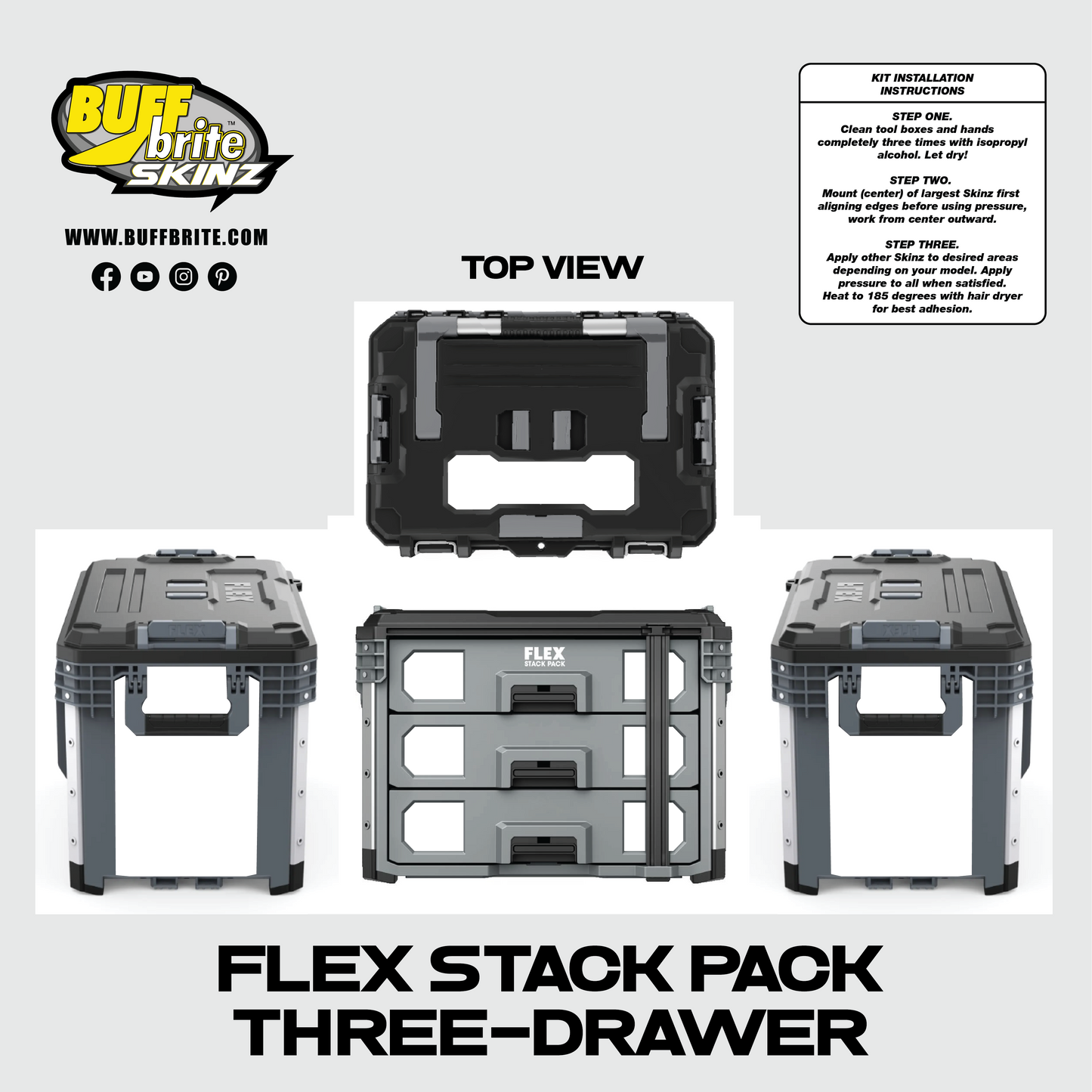 FLEX STACK PACK THREE DRAWER