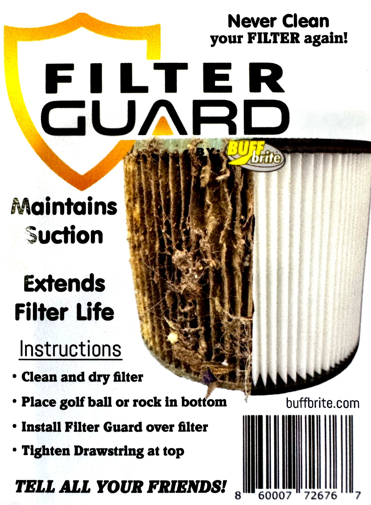 NEW - Filter Gaurd - Filter and Suction Saver