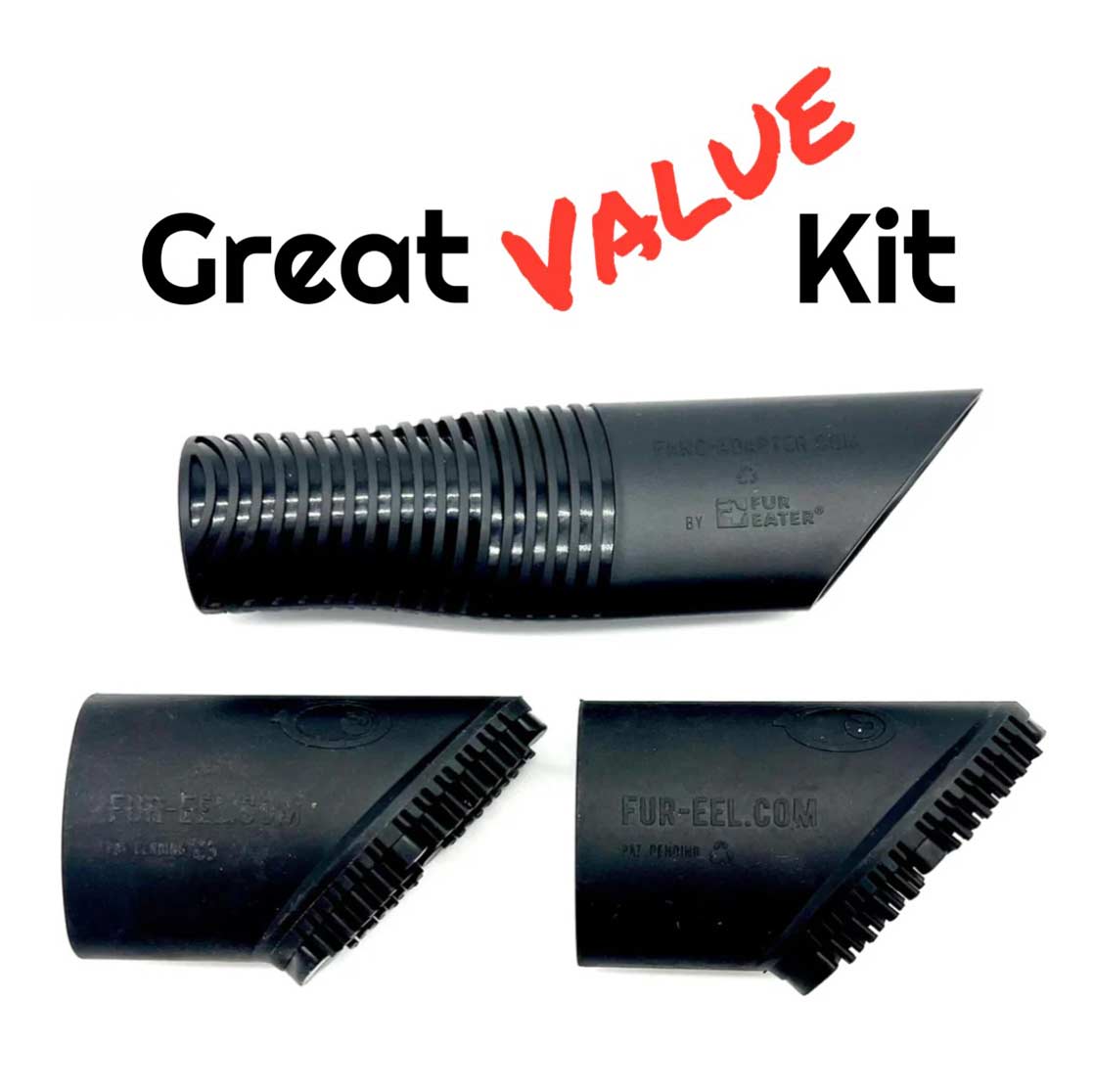 great value kit fur eel pet hair remover and free fang adapter
