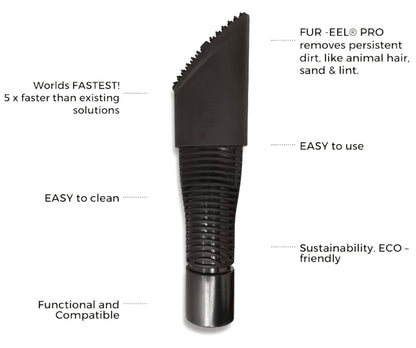 how to use the fur eel pet hair vacuum attachment for dog hair