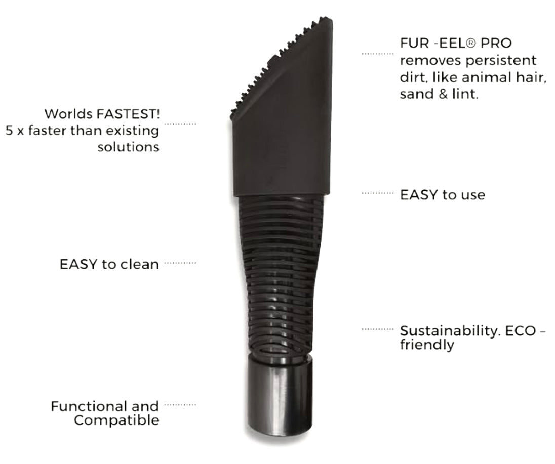 how to use the fur eel vacuum attachment for dog hair