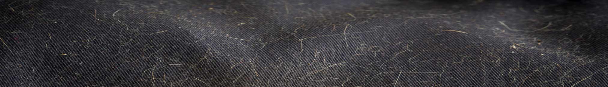 close up hair before  pet hair vacuum attachment solution from buff brite