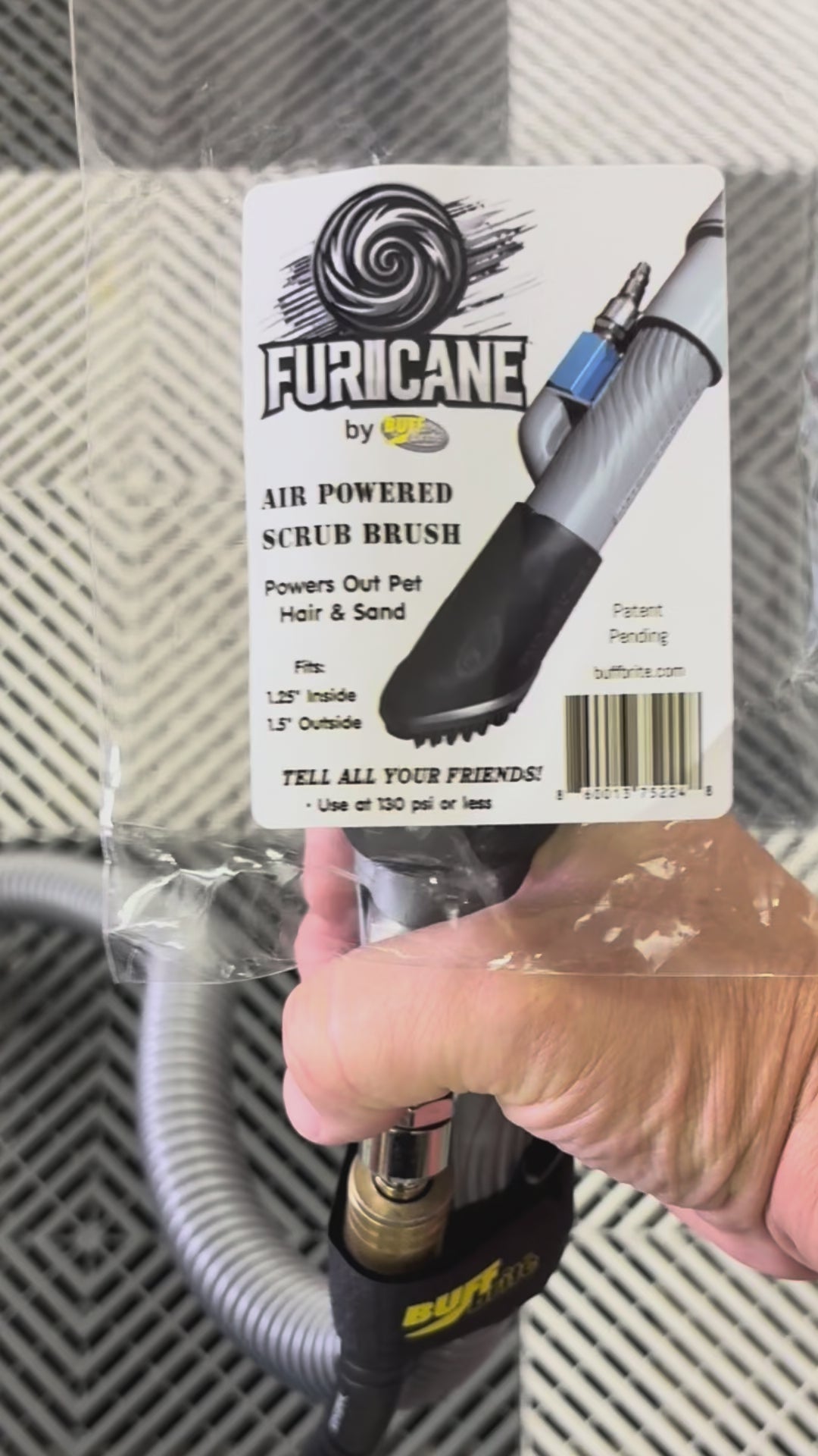 FURICANE Air Vacuum Tool | Pet Hair & Interior Detailer Cleaning